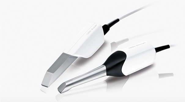 Abb.1 CEREC Kameras / Intraoralscanner: oben Bluecam, unten Omnicam.